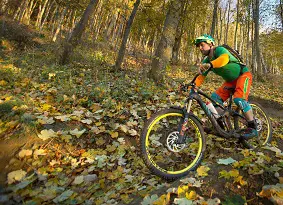 Mountain biker at Innerleithen