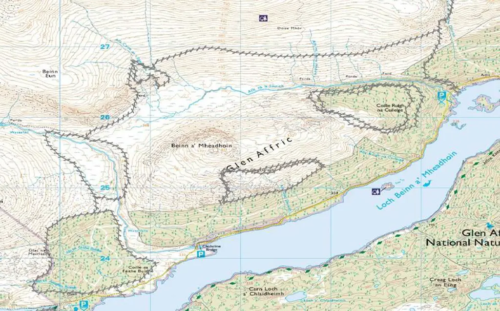 A map showing the Doire Mhòr project area. 