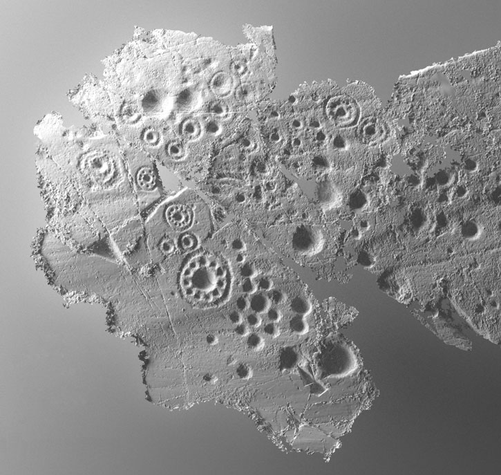  Laser scanned neolithic rock art at Ormaig. 